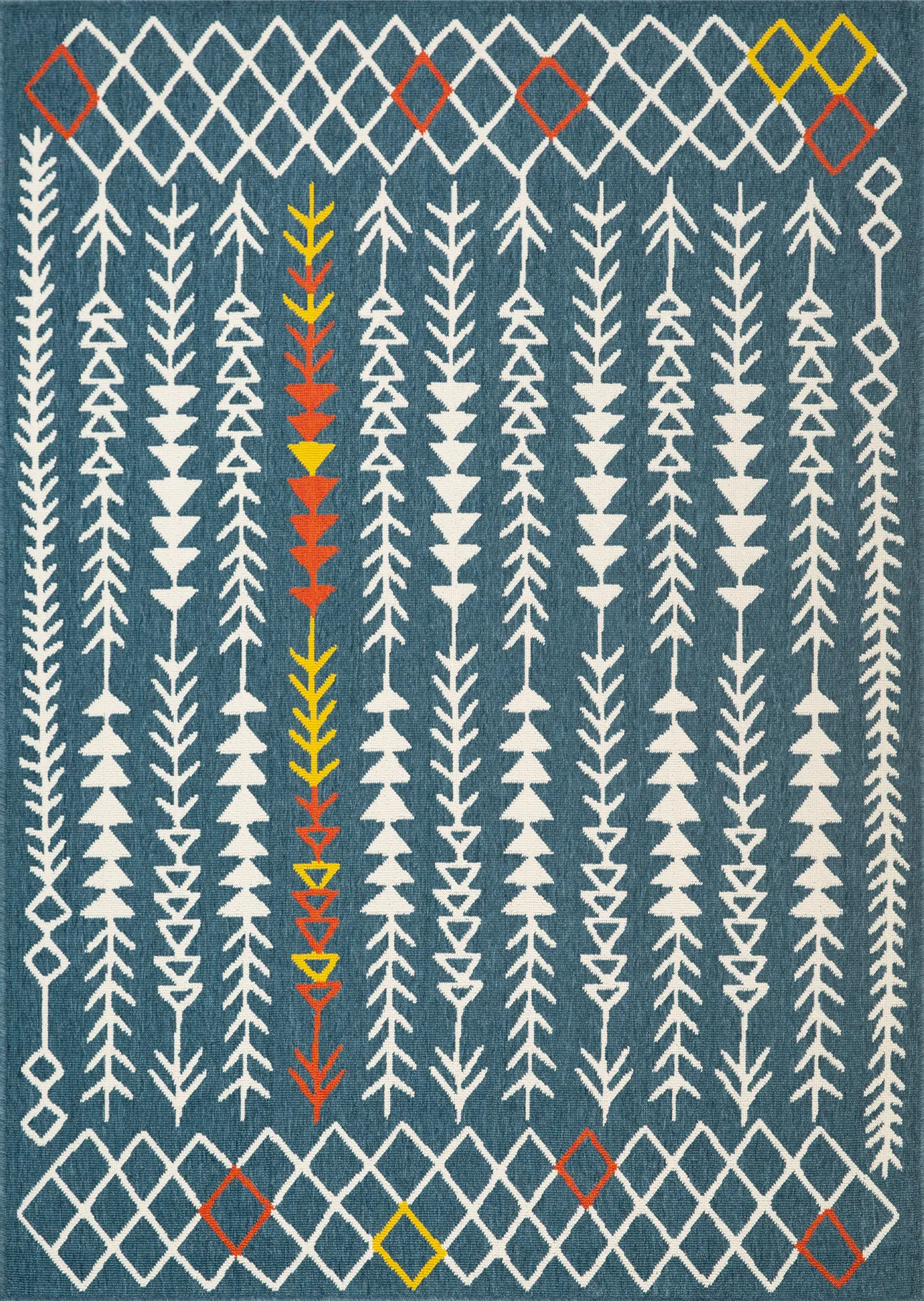 Evette Rios Blackwood Blue 8' x x9'9 Indoor/Outdoor Rug - Thumbnail - Image 1