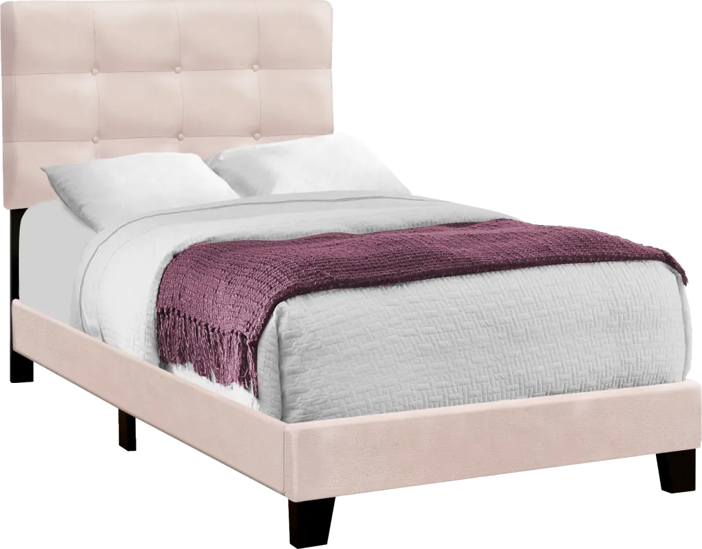 Troland Pink Twin Bed