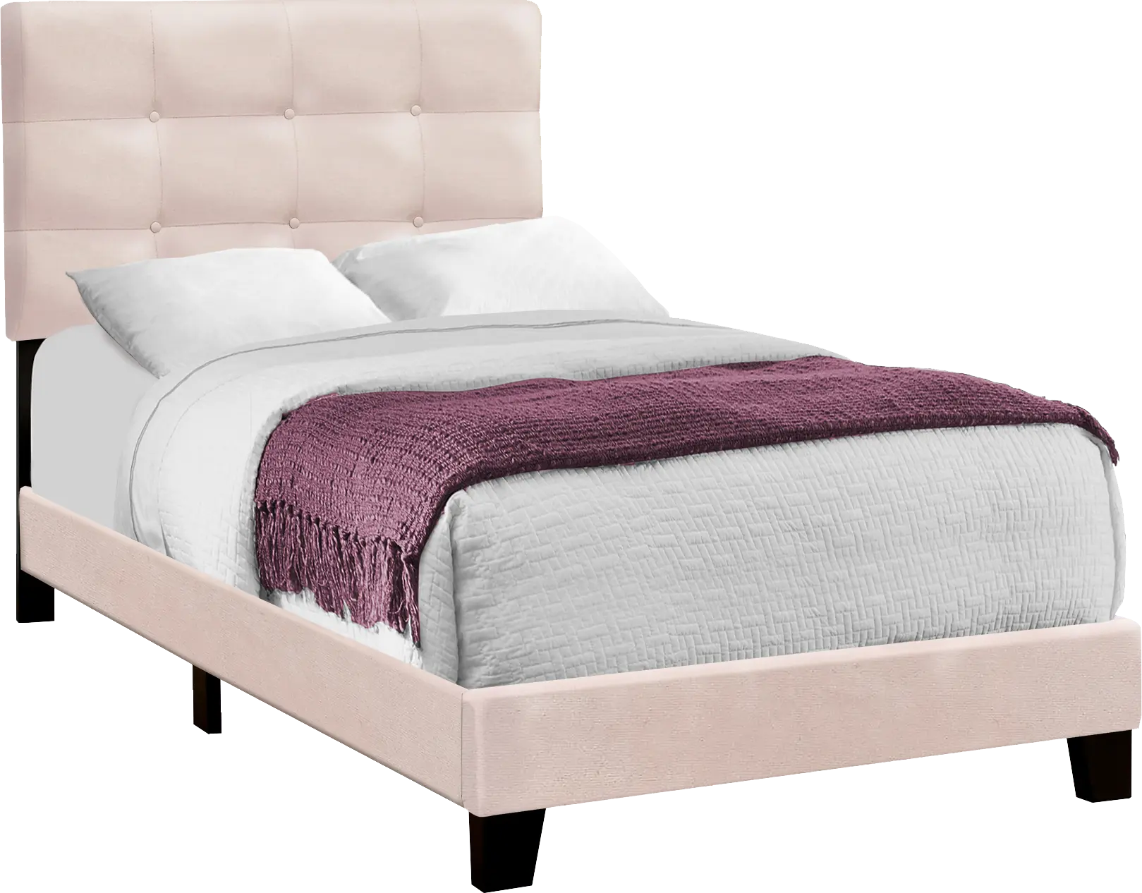 Troland Pink Twin Bed
