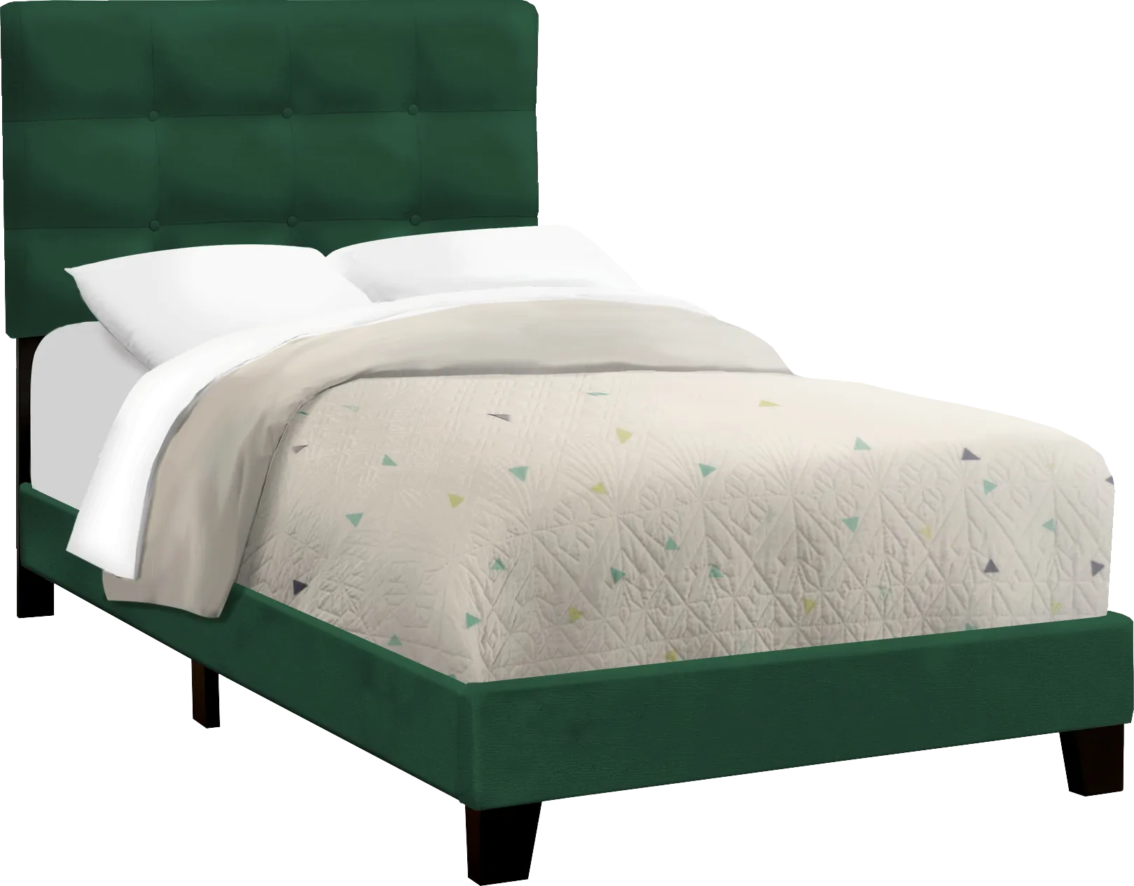 Troland Green Twin Bed - Thumbnail - Image 1