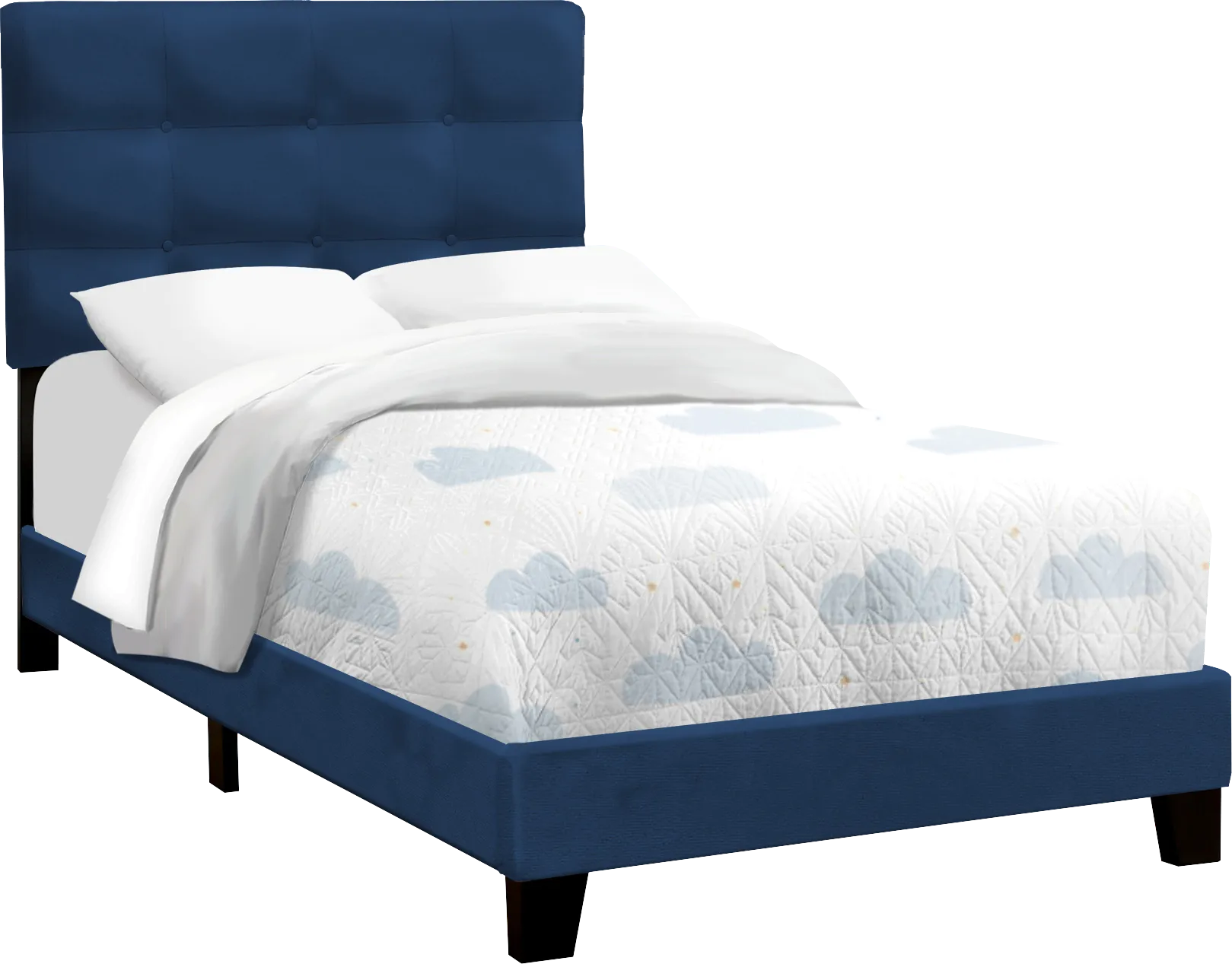 Troland Navy Twin Bed - Thumbnail - Image 1