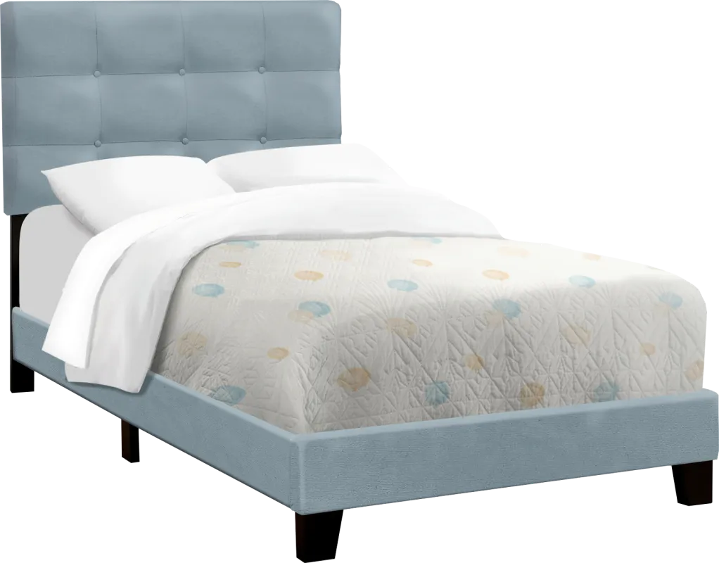 Troland Light Blue Twin Bed