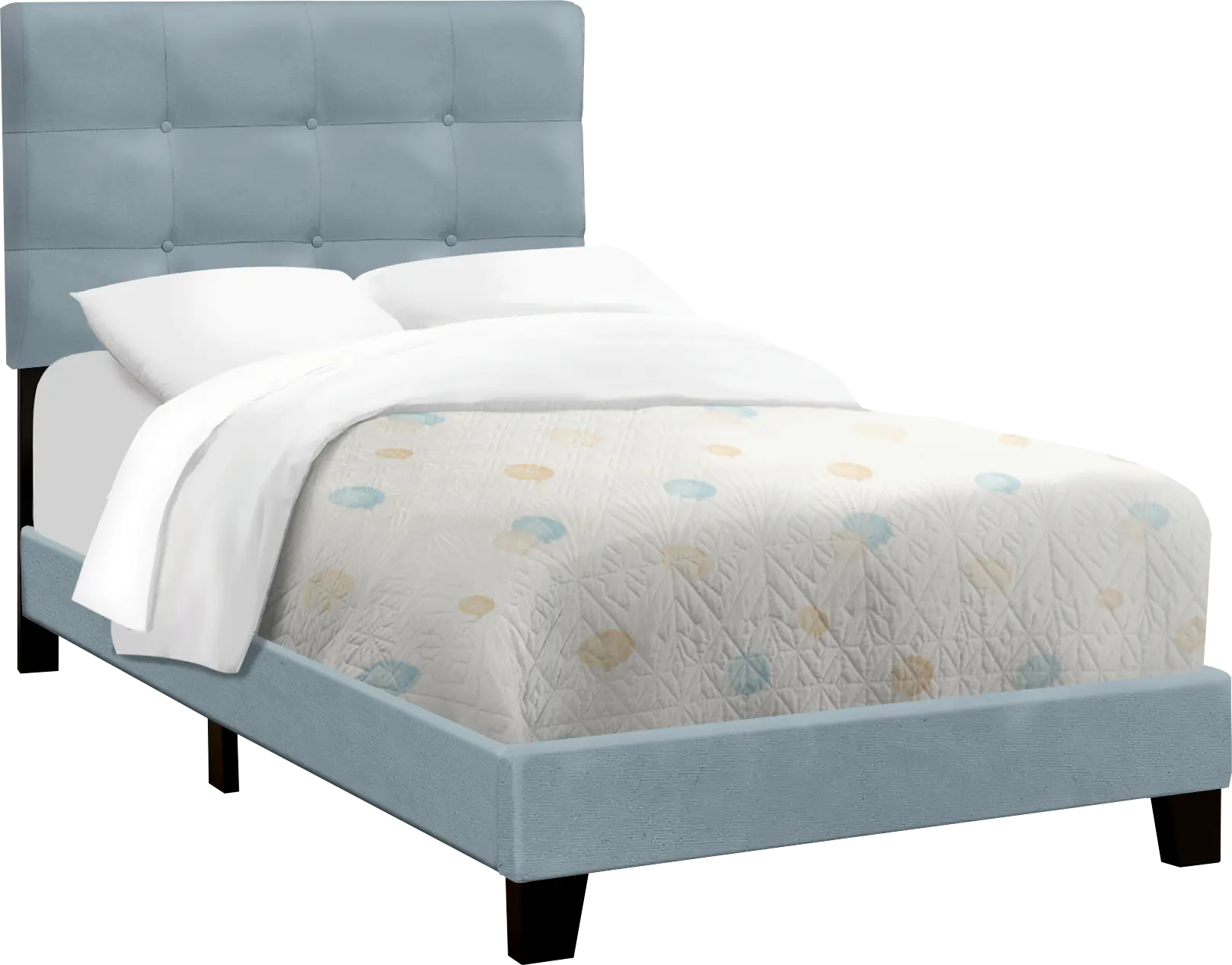 Troland Light Blue Twin Bed
