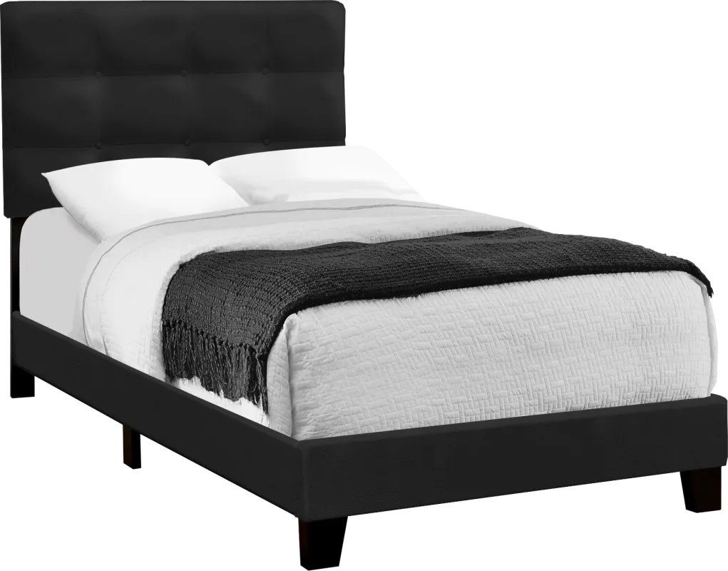 Troland Black Twin Bed
