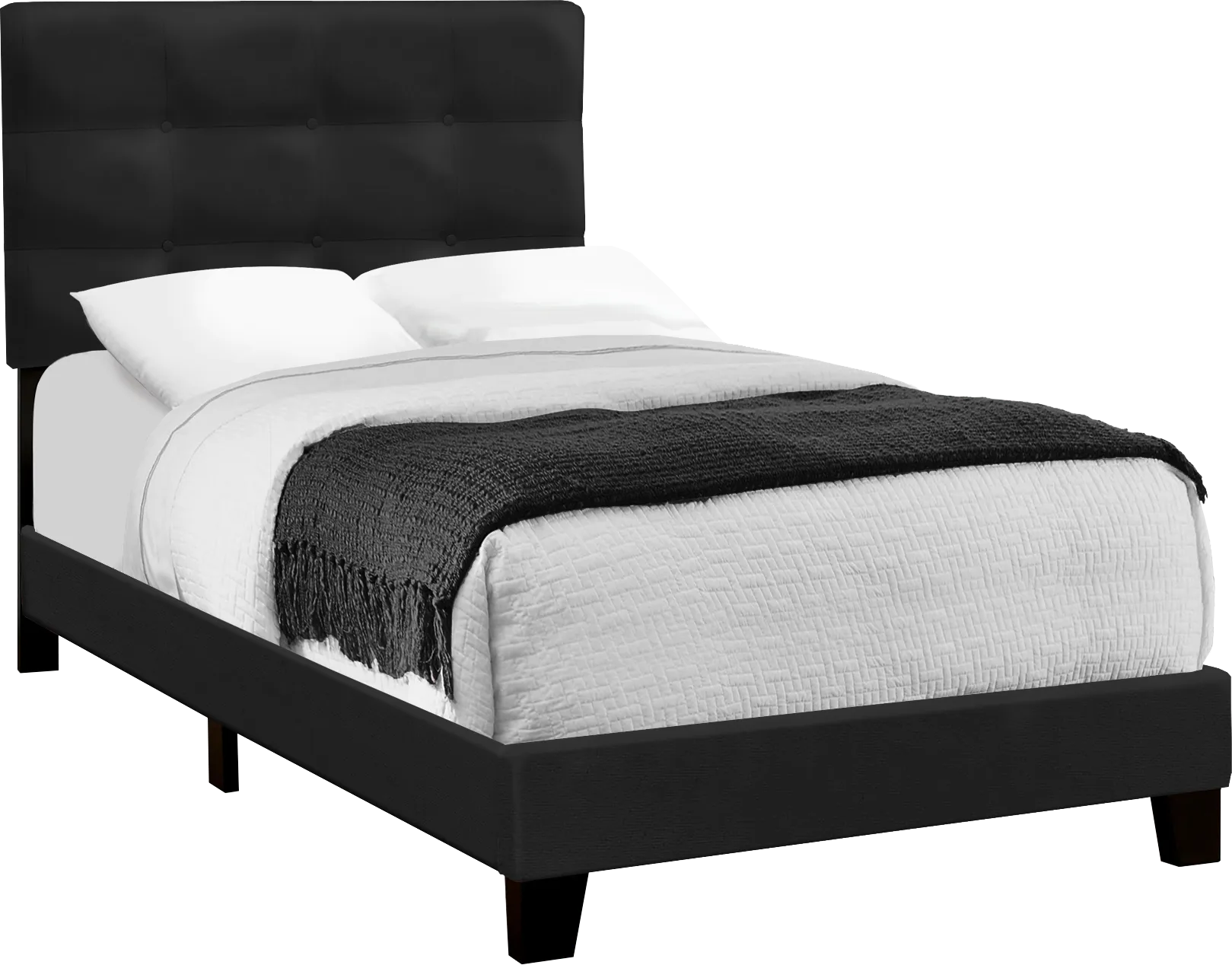 Troland Black Twin Bed - Image 1