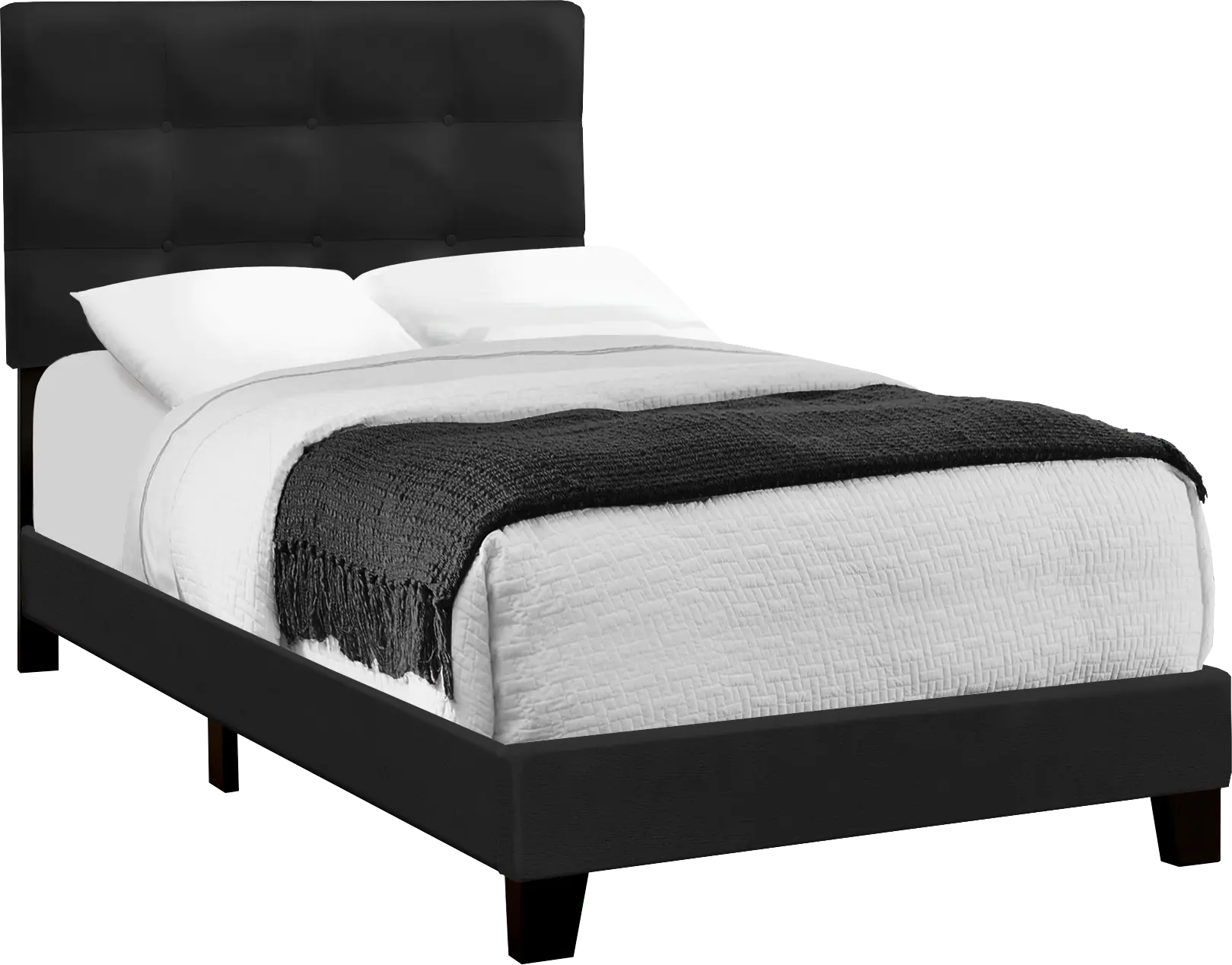 Troland Black Twin Bed