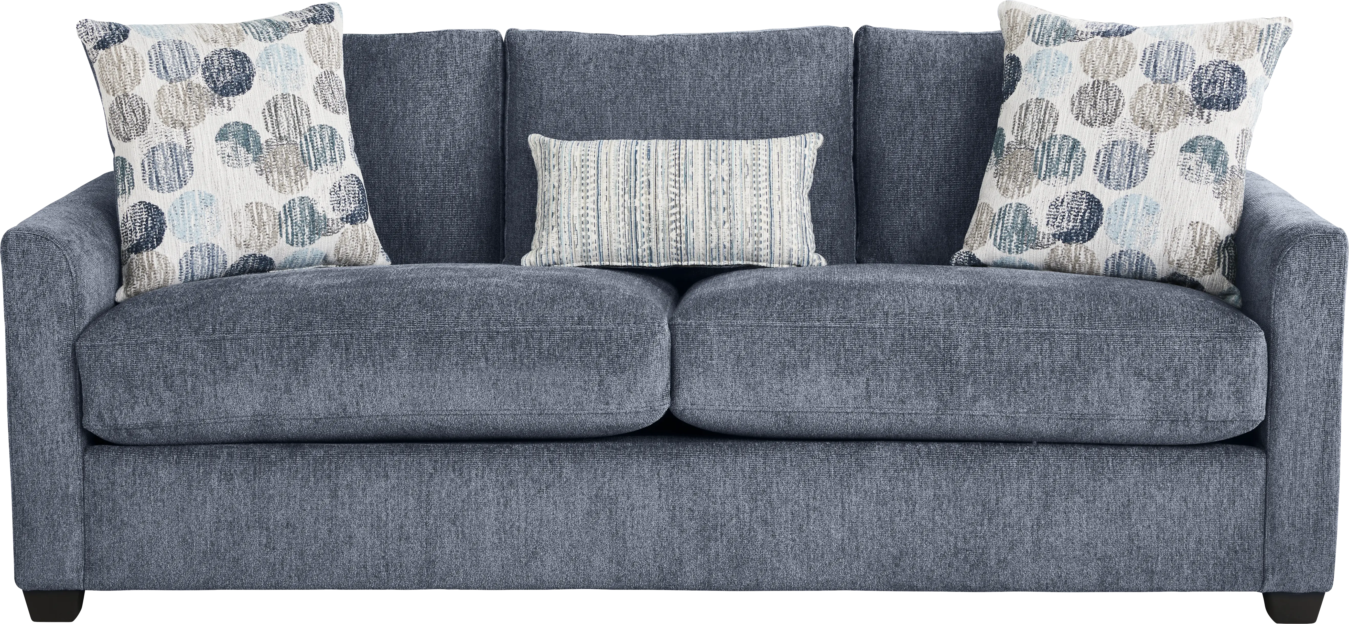 Caprice Navy 7 Pc Living Room with Sleeper Sofa - Thumbnail - Image 3