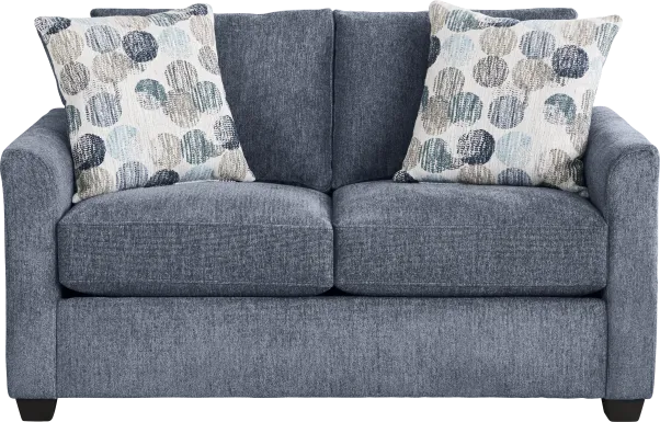 Caprice Navy Loveseat