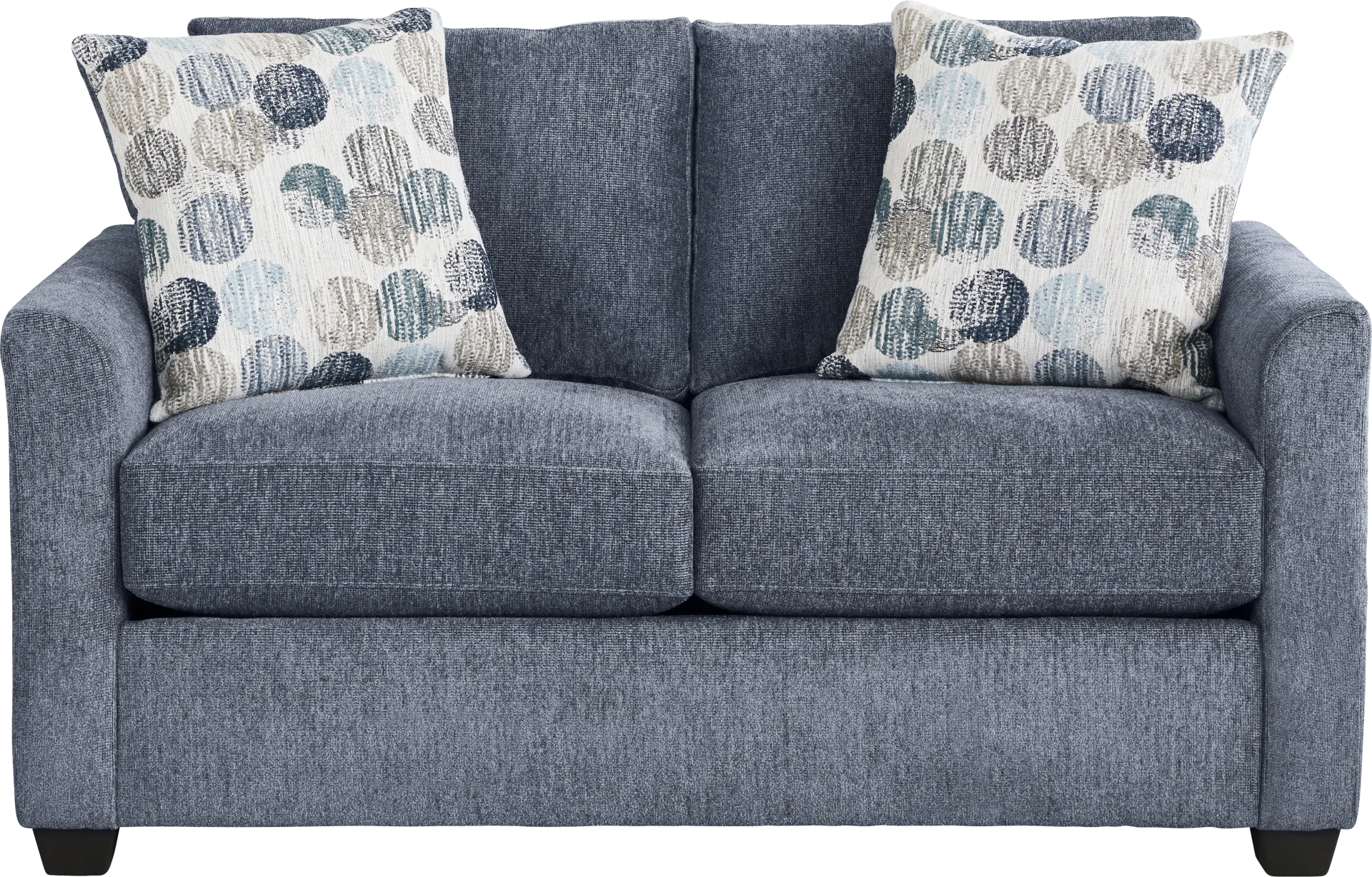 Caprice Navy Loveseat - Image 2