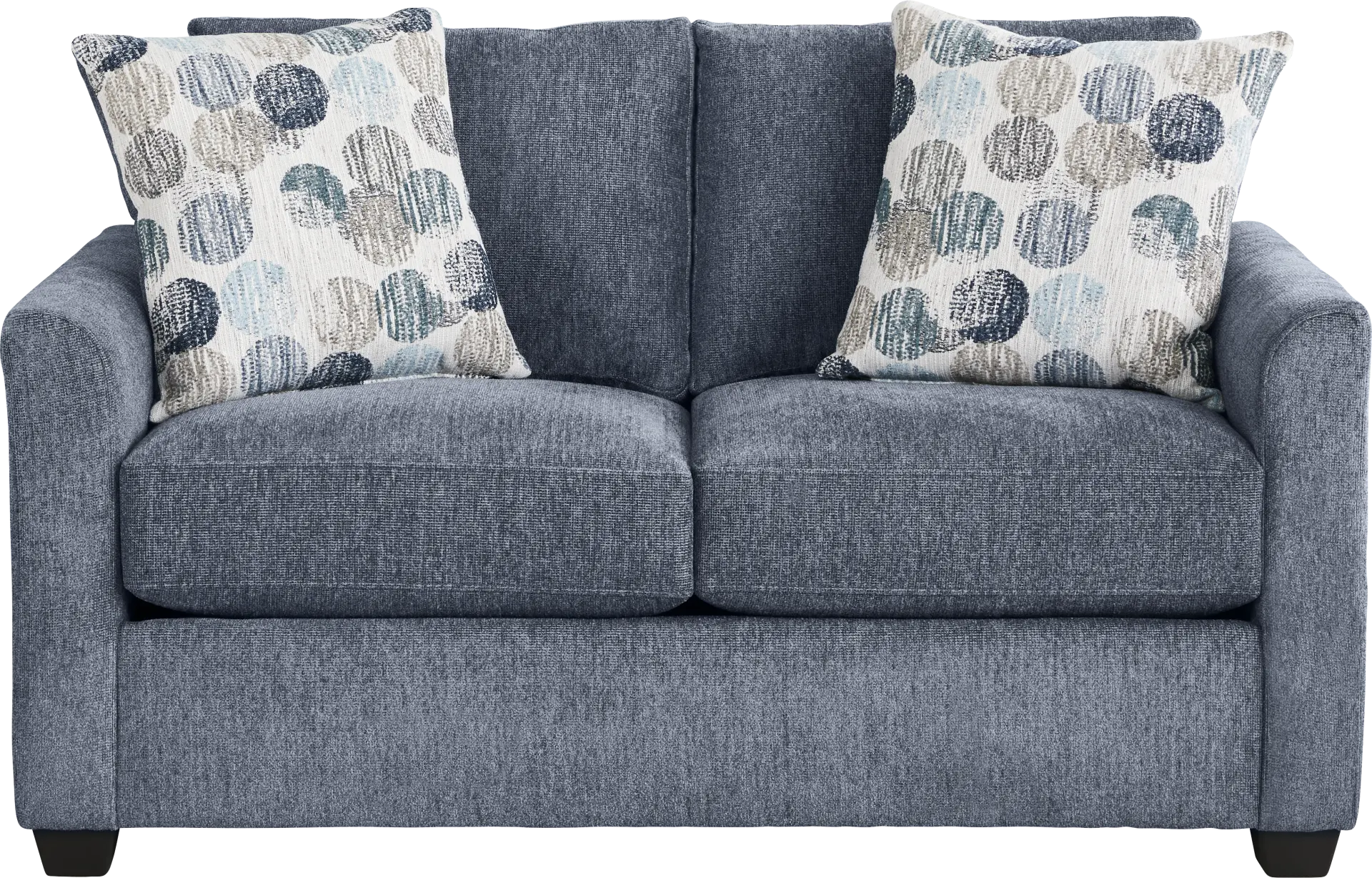 Caprice Navy Loveseat