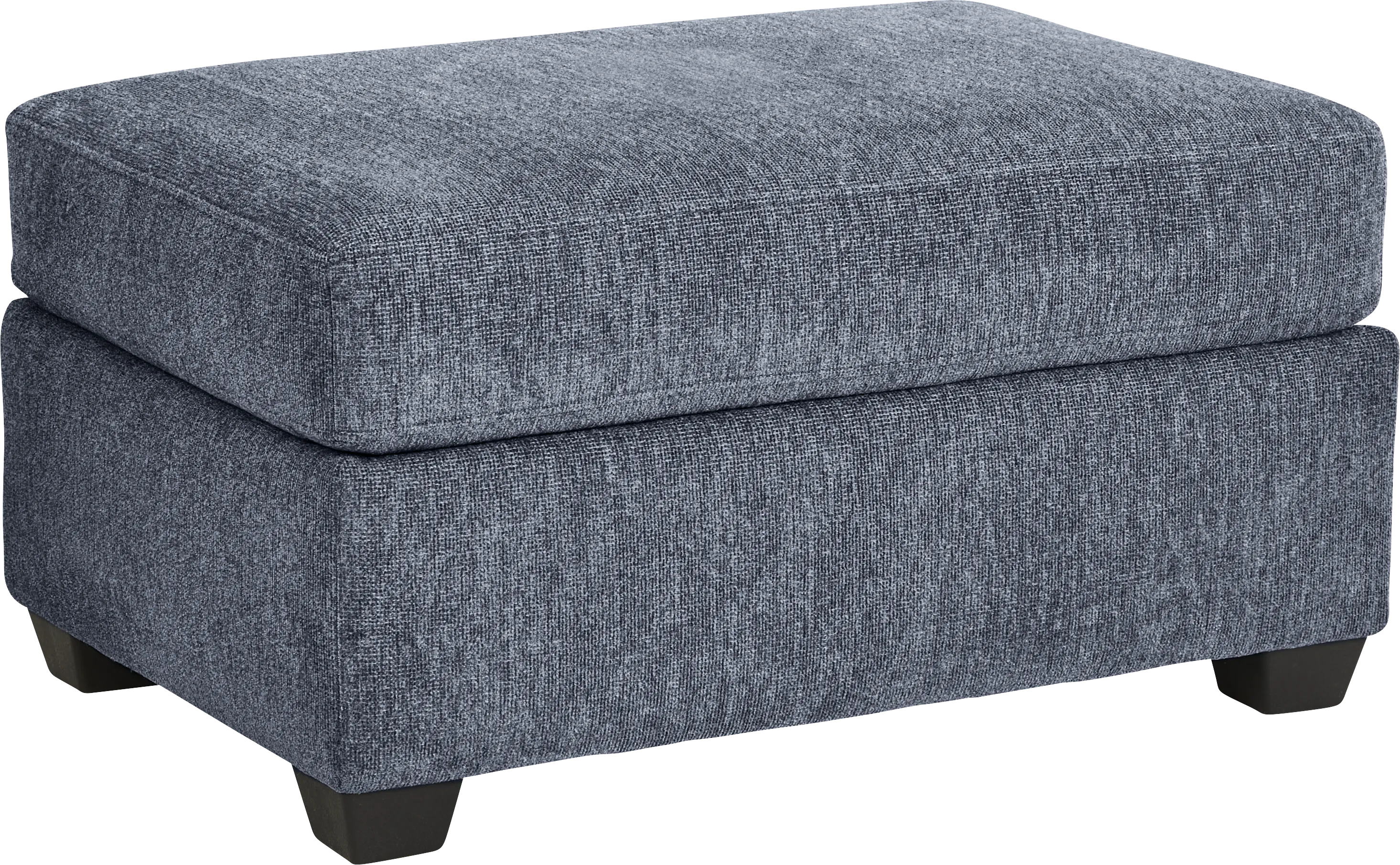 Caprice Navy Ottoman - Thumbnail - Image 1