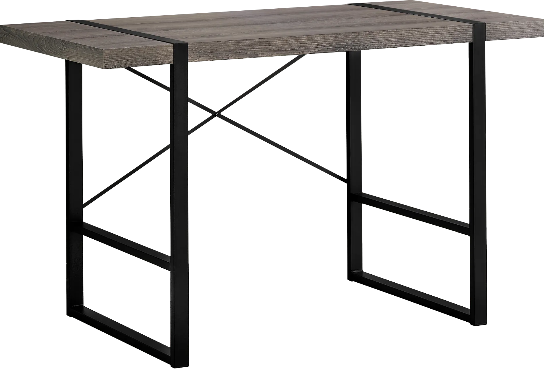 Carnahan Dark Taupe Desk - Thumbnail - Image 1