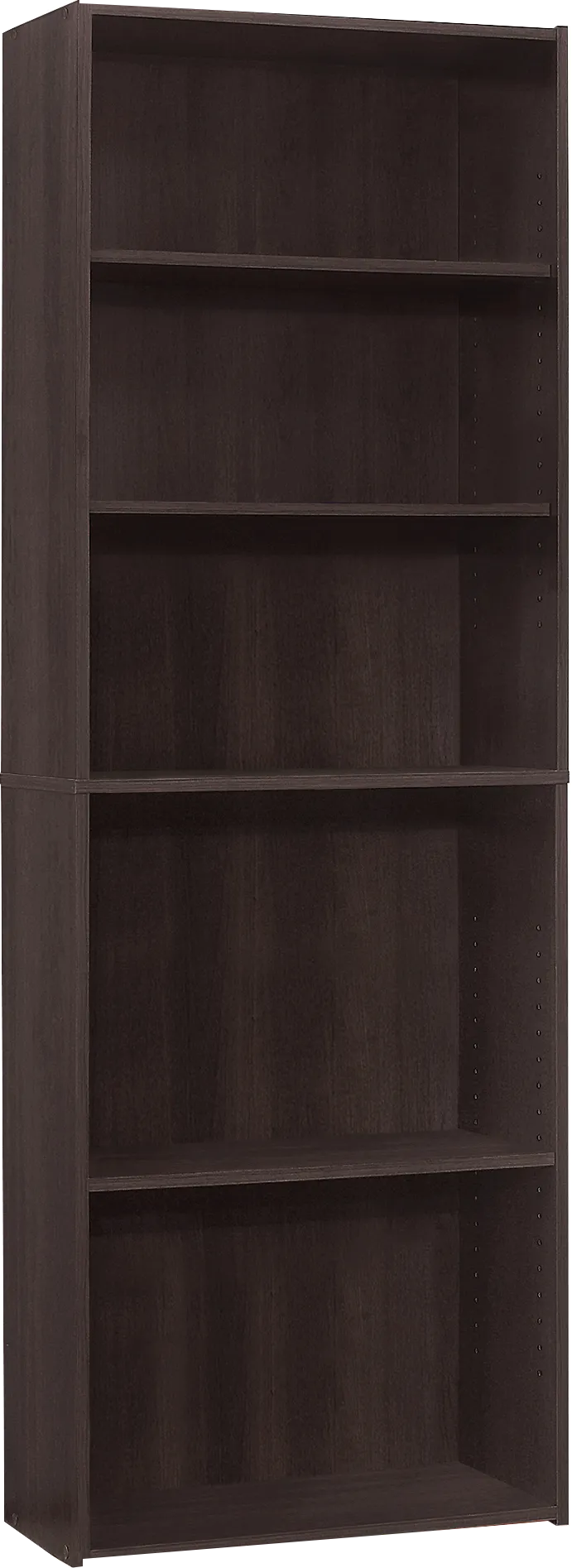 Hallbrook Cappuccino Bookcase - Thumbnail - Image 1