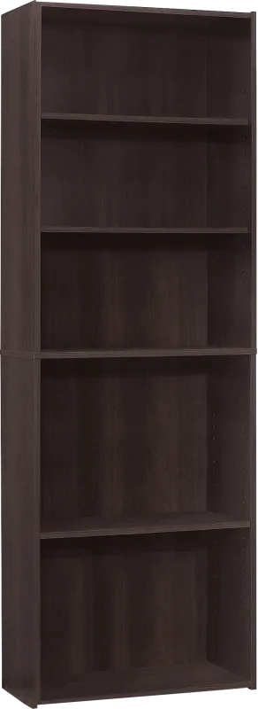 Hallbrook Cappuccino Bookcase