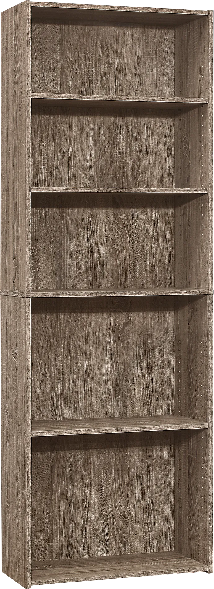 Hallbrook Taupe Bookcase - Thumbnail - Image 1