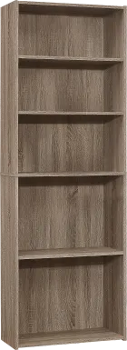 Hallbrook Taupe Bookcase
