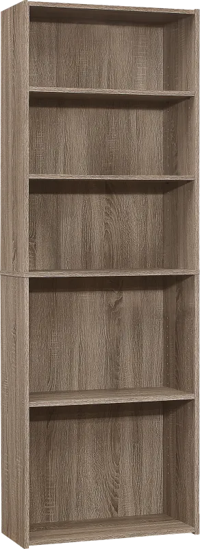 Hallbrook Taupe Bookcase