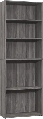 Hallbrook Gray Bookcase