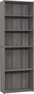 Hallbrook Gray Bookcase