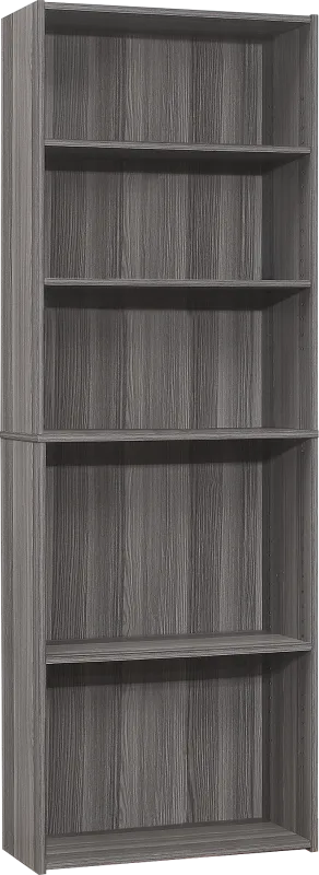 Hallbrook Gray Bookcase