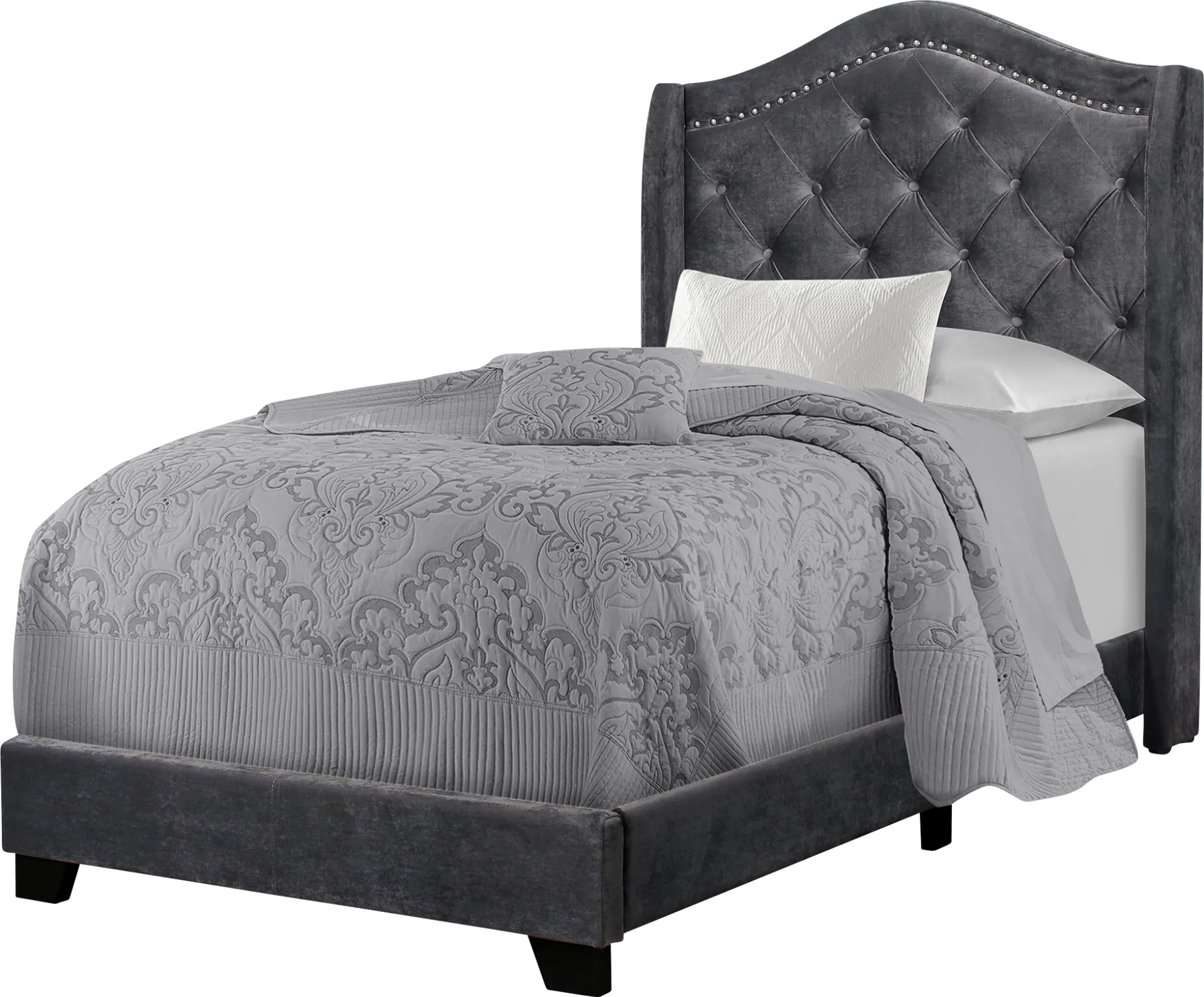 Dunalie Gray Twin Bed - Image 1