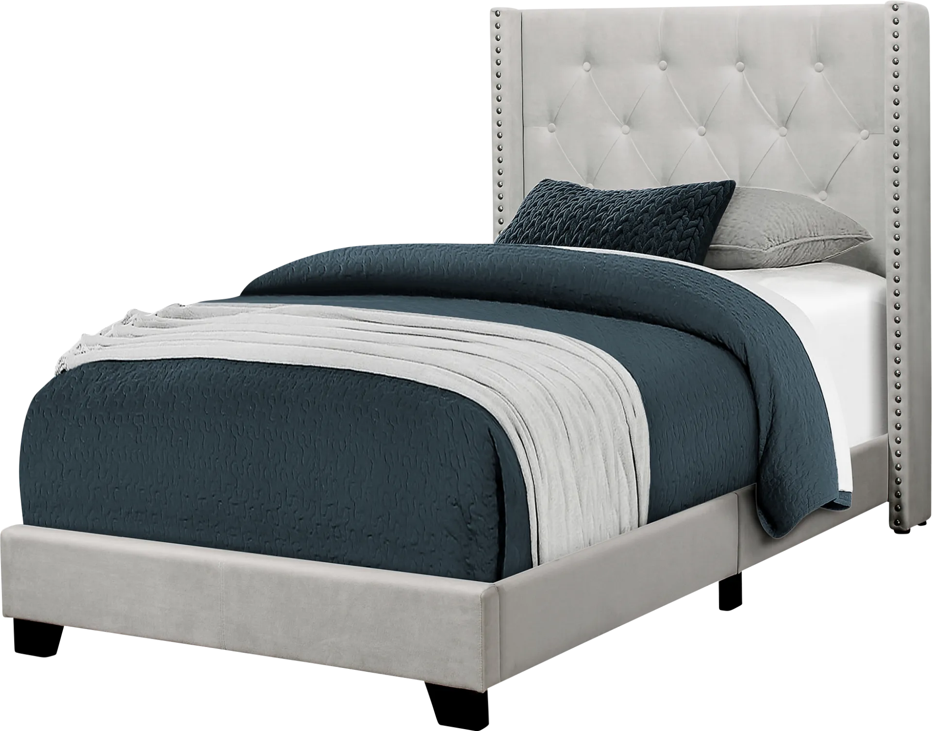 Kanlow Gray Twin Bed - Image 1