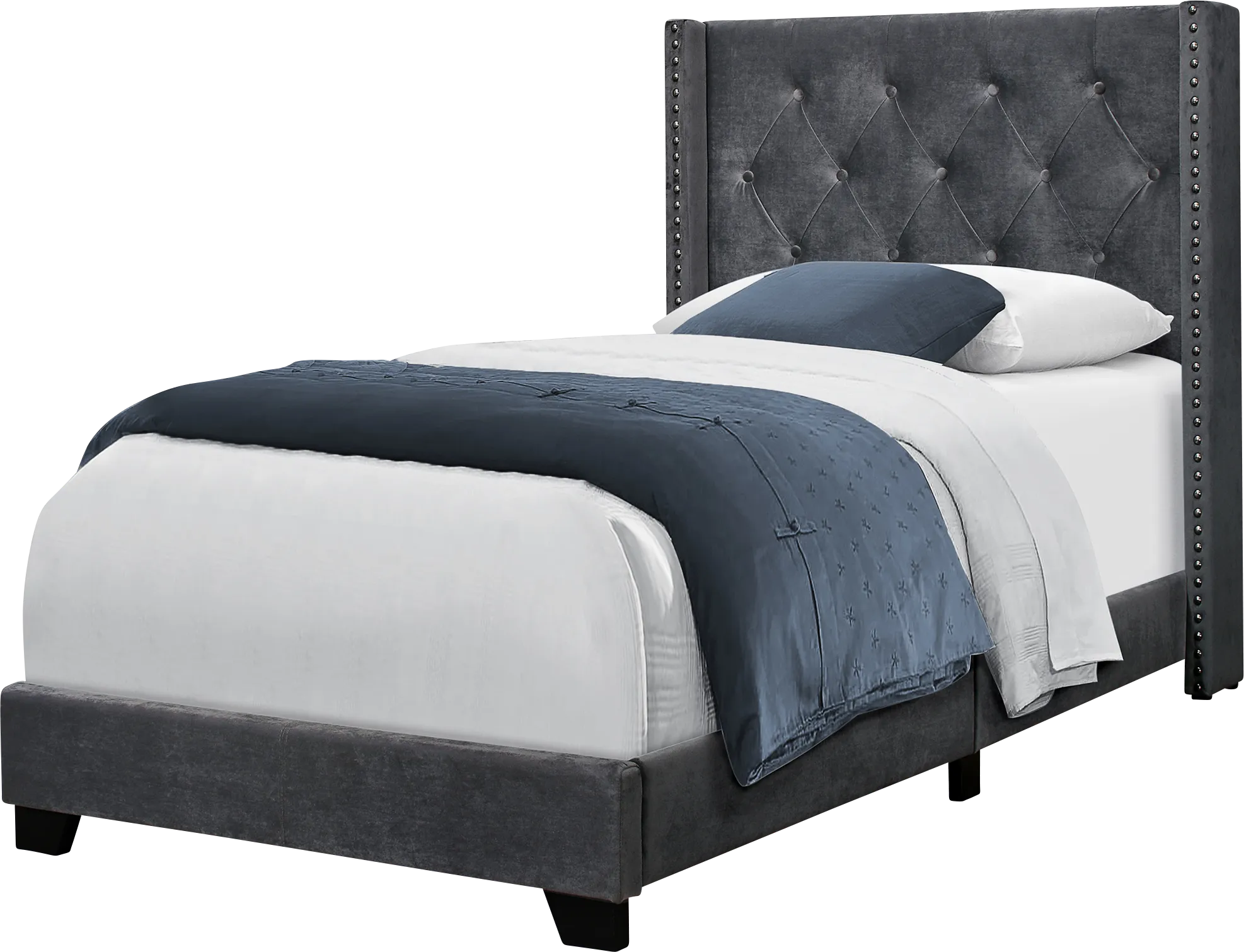 Welesenboro Gray Twin Bed - Thumbnail - Image 1