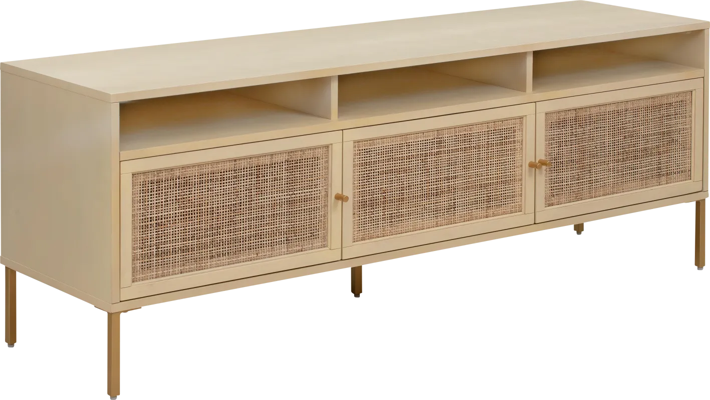 Canalers Light Brown 65 in. Console