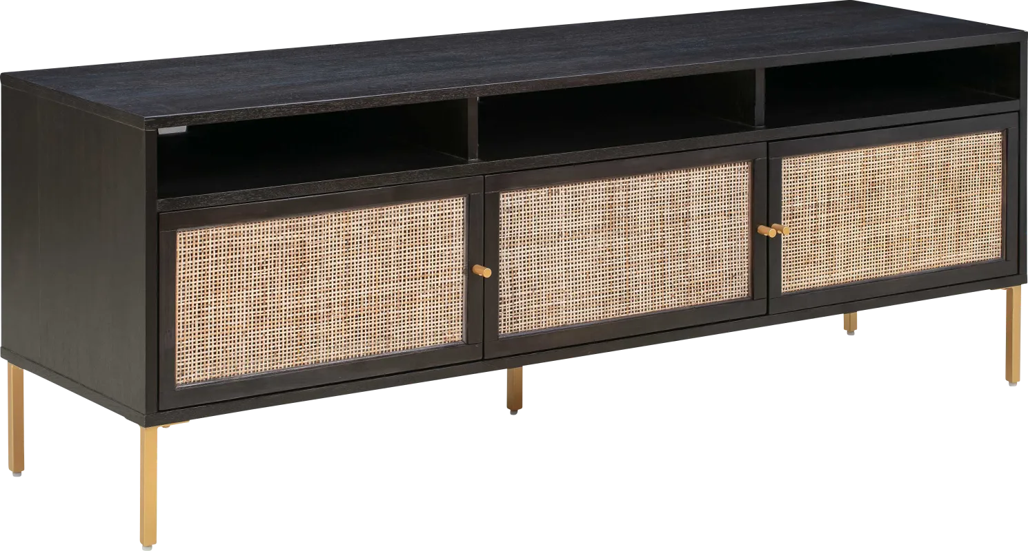 Canalers Black 65 in. Console