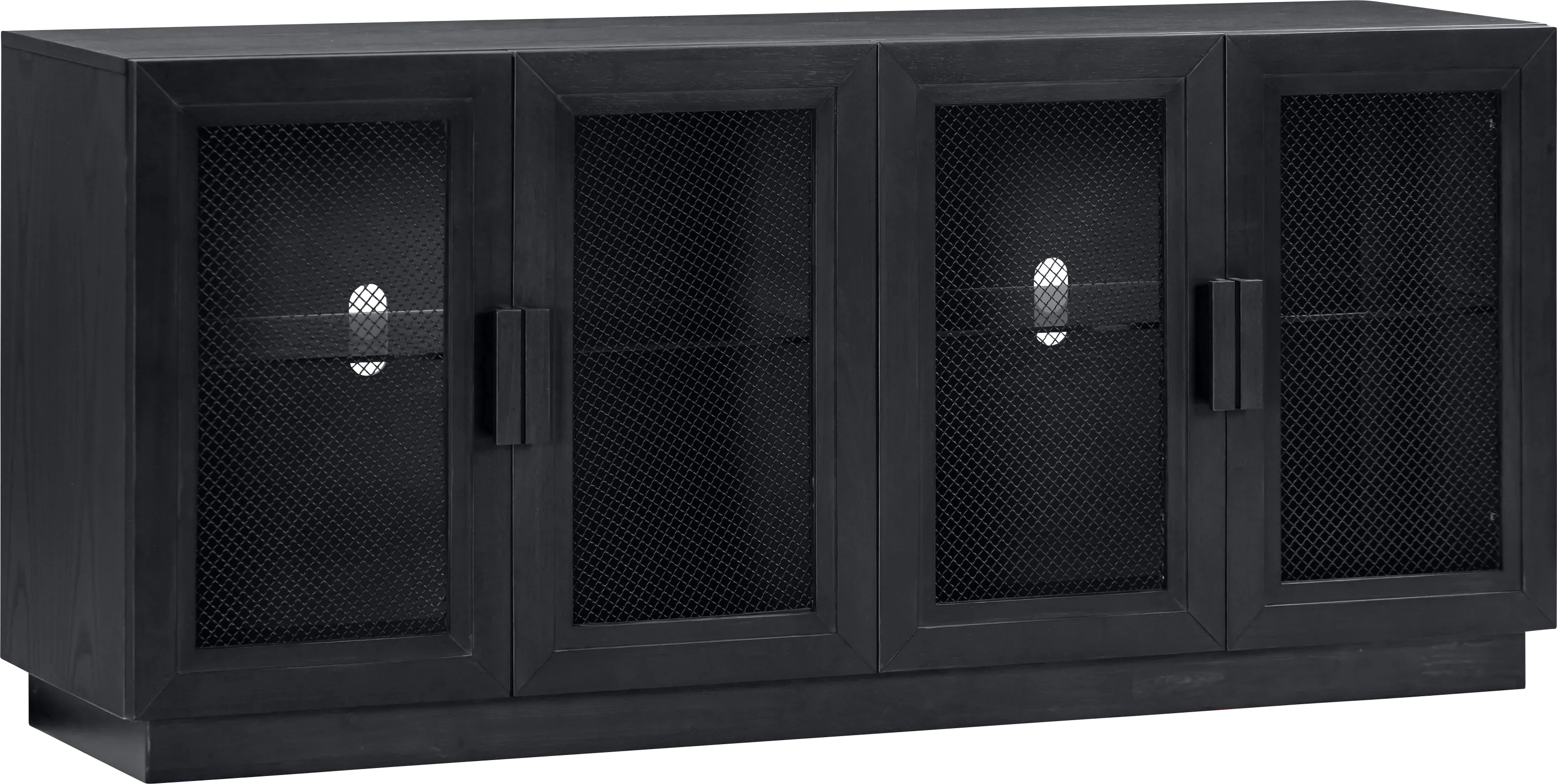 Sanpat Black 72.5 in. Console - Thumbnail - Image 1