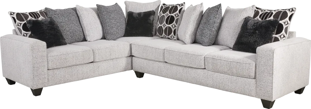 Benton Place Gray 2 Pc Sectional