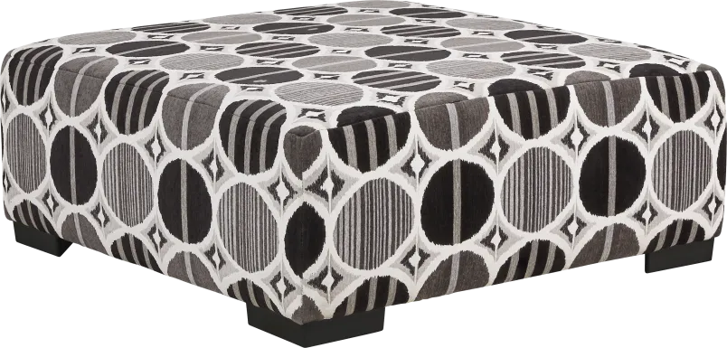Benton Place Gray Cocktail Ottoman