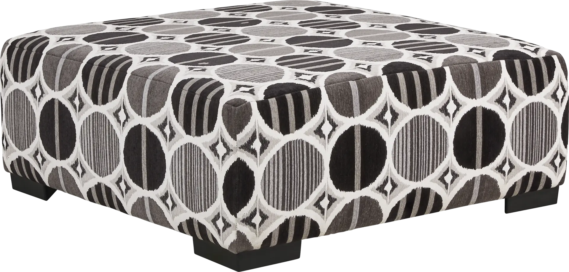 Benton Place Gray Cocktail Ottoman