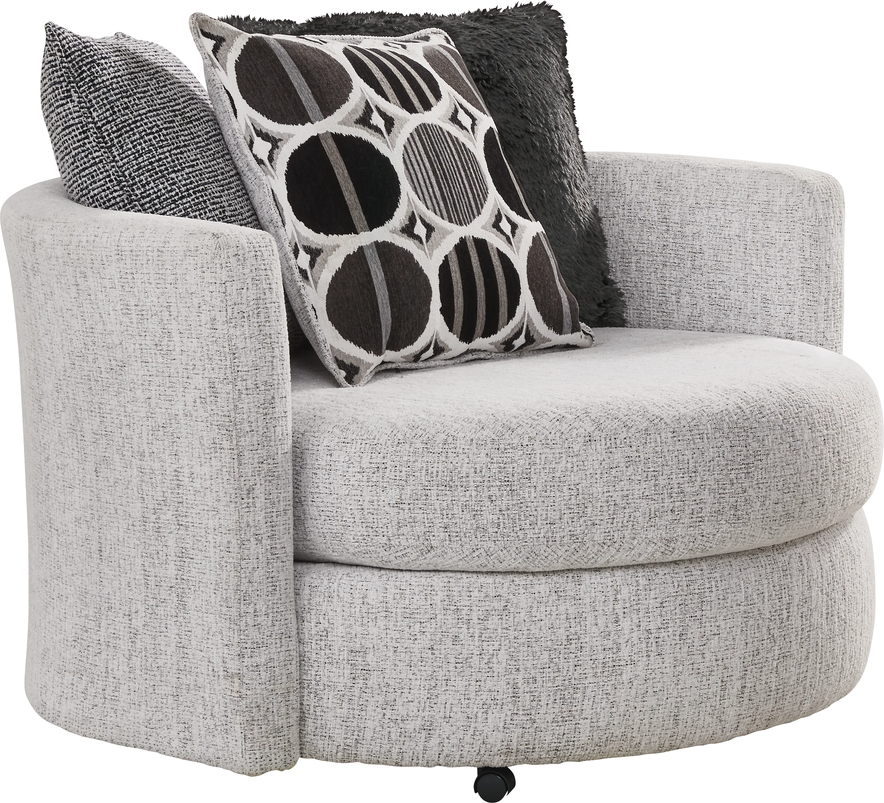 Benton Place Gray Swivel Chair - Thumbnail - Image 1