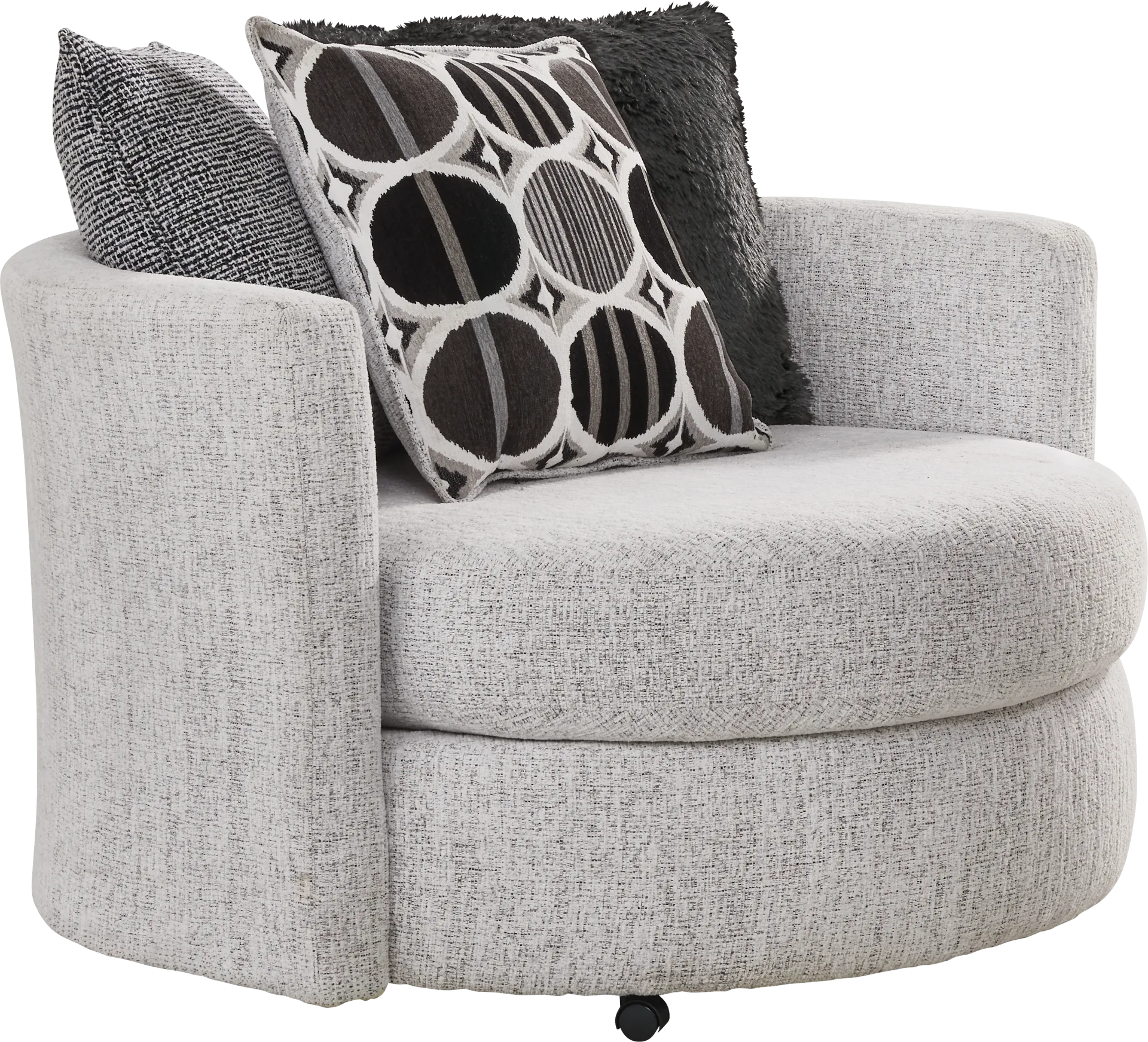 Benton Place Gray Swivel Chair - Image 1