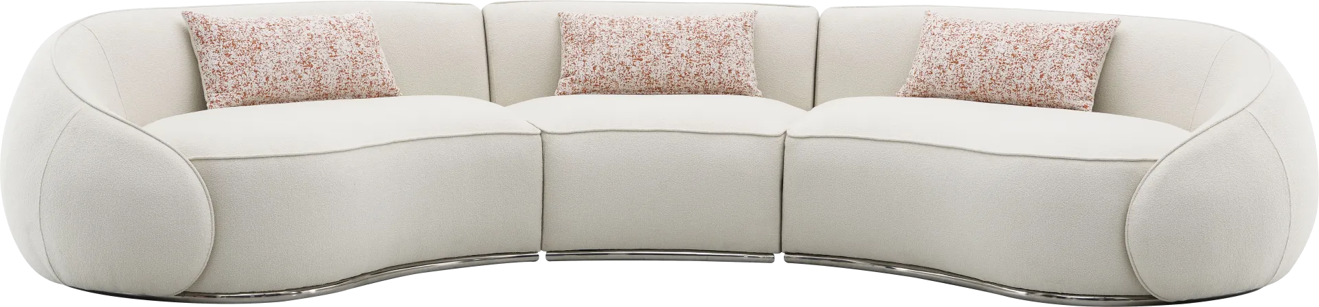 Cabritoro Beige 3 Pc Sectional - Image 1