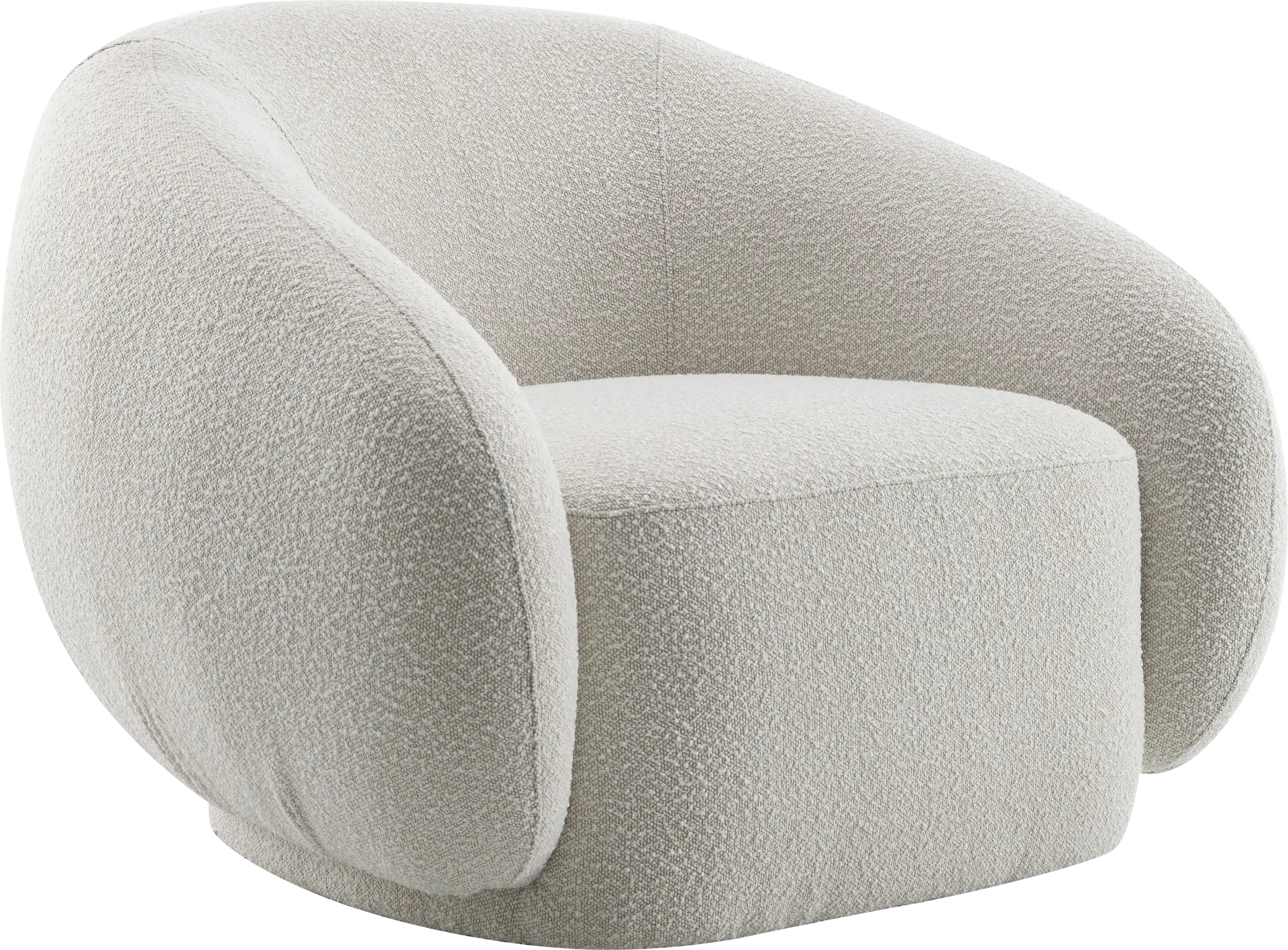 Carzalia Cream Swivel Accent Chair