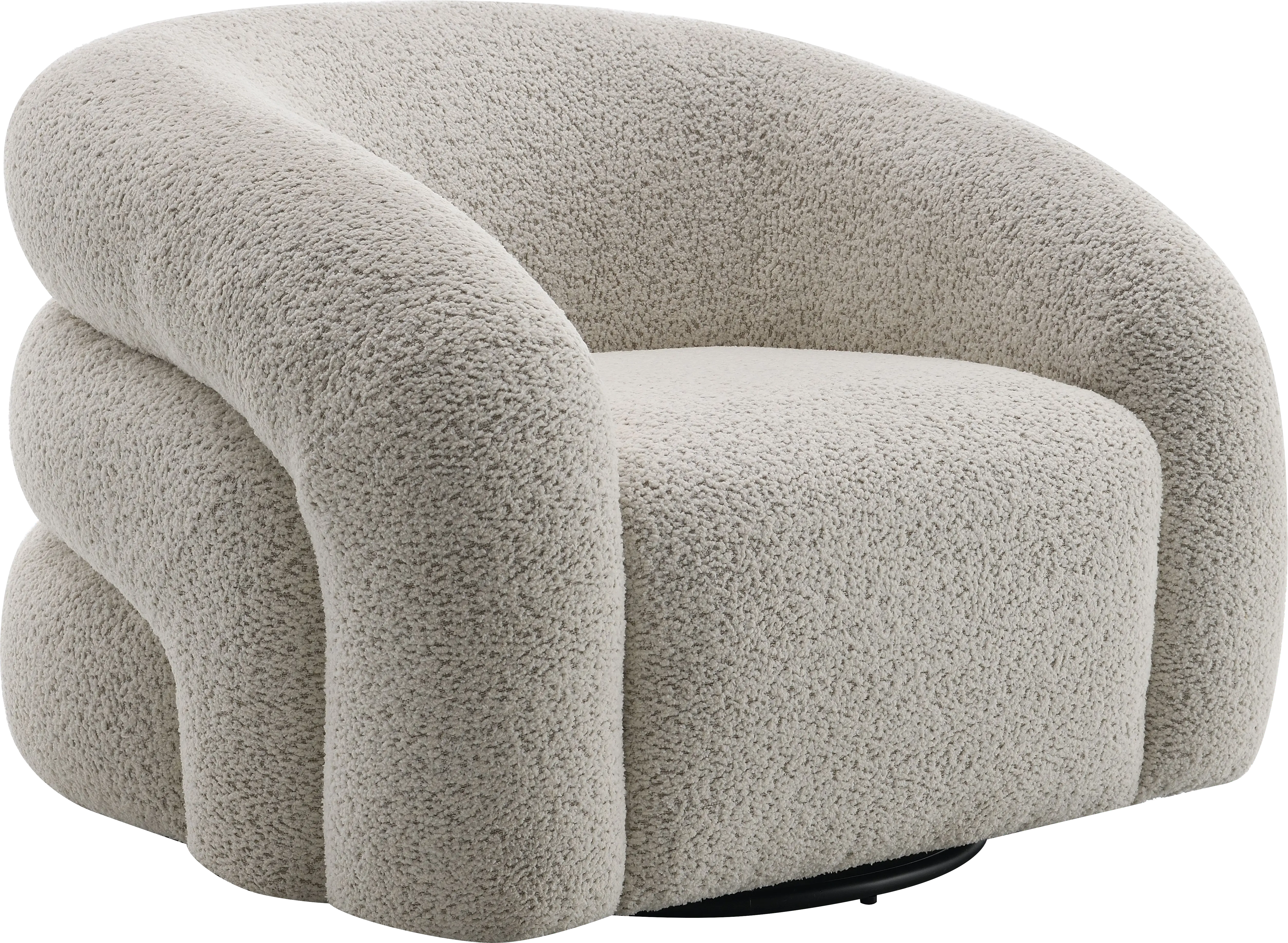 Centaroca Gray Swivel Accent Chair - Thumbnail - Image 1