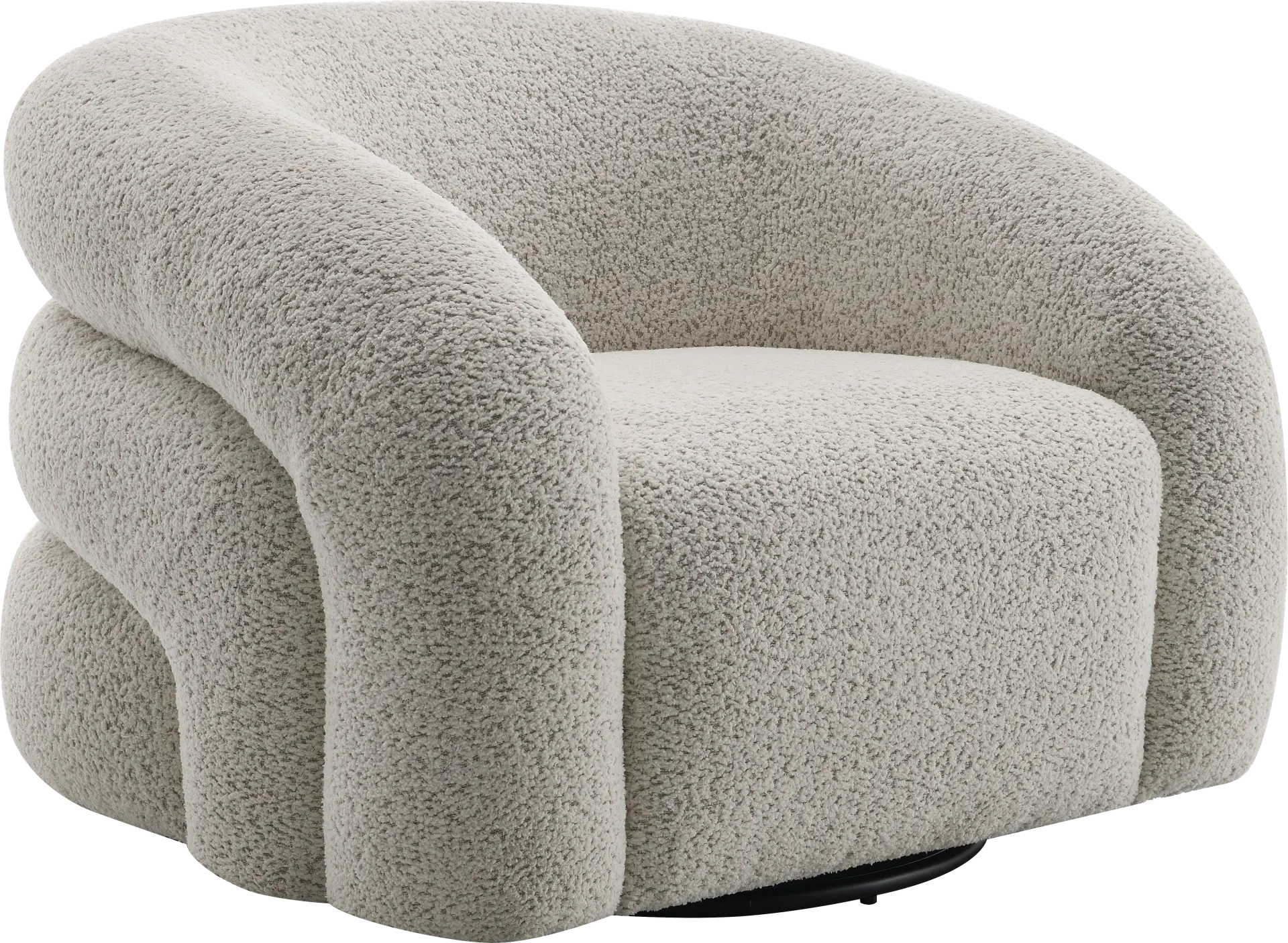 Centaroca Gray Swivel Accent Chair