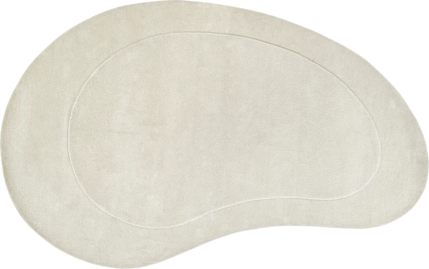 Roffinne Ivory 7'3 x 11' Oval Rug
