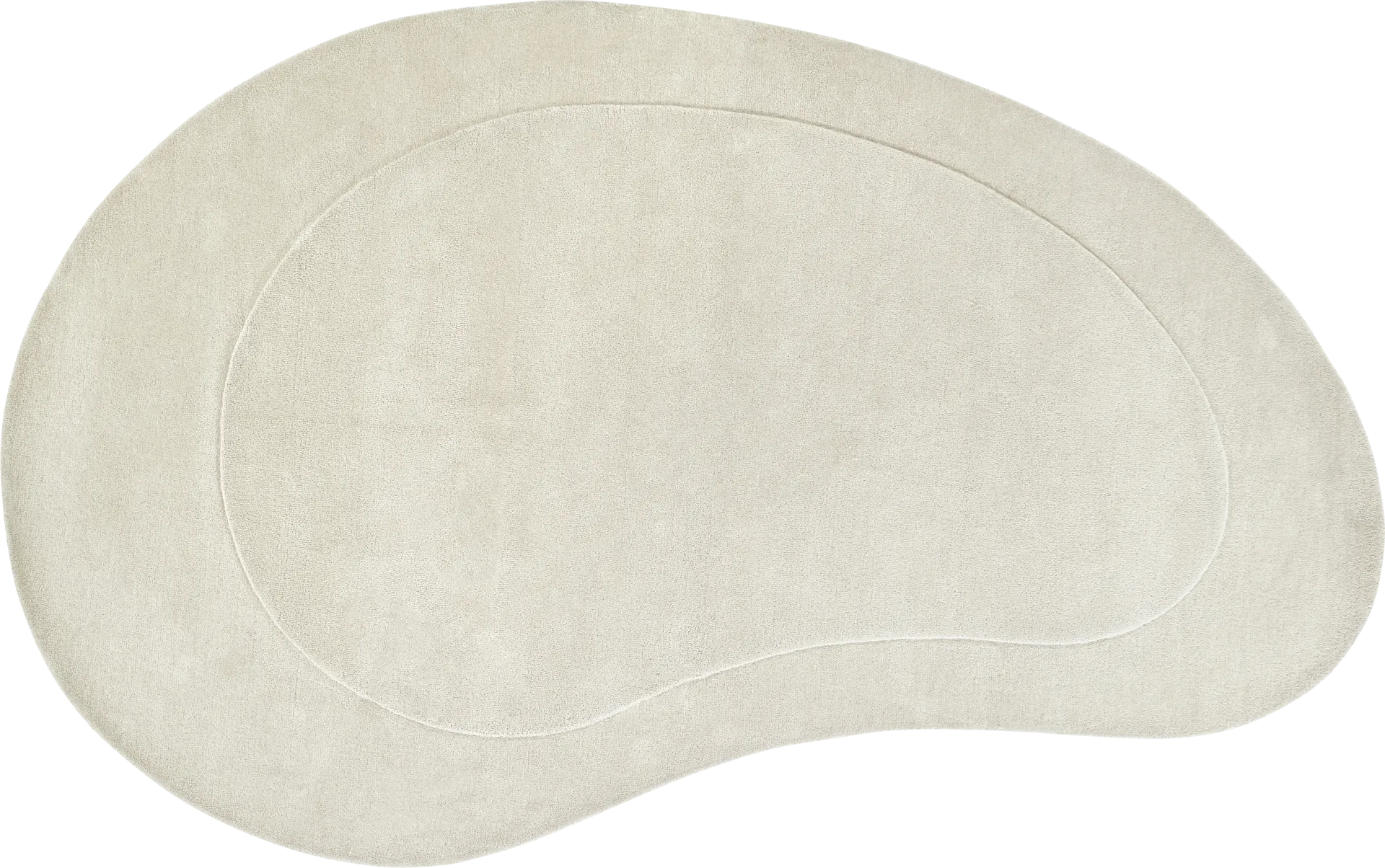 Roffinne Ivory 6' x 9' Oval Rug - Image 1