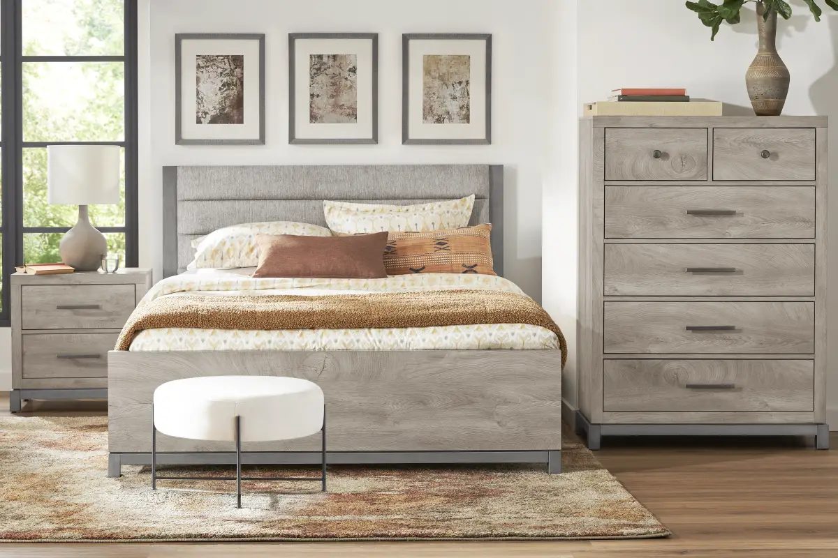 Maxton Place Gray 5 Pc Queen Bedroom