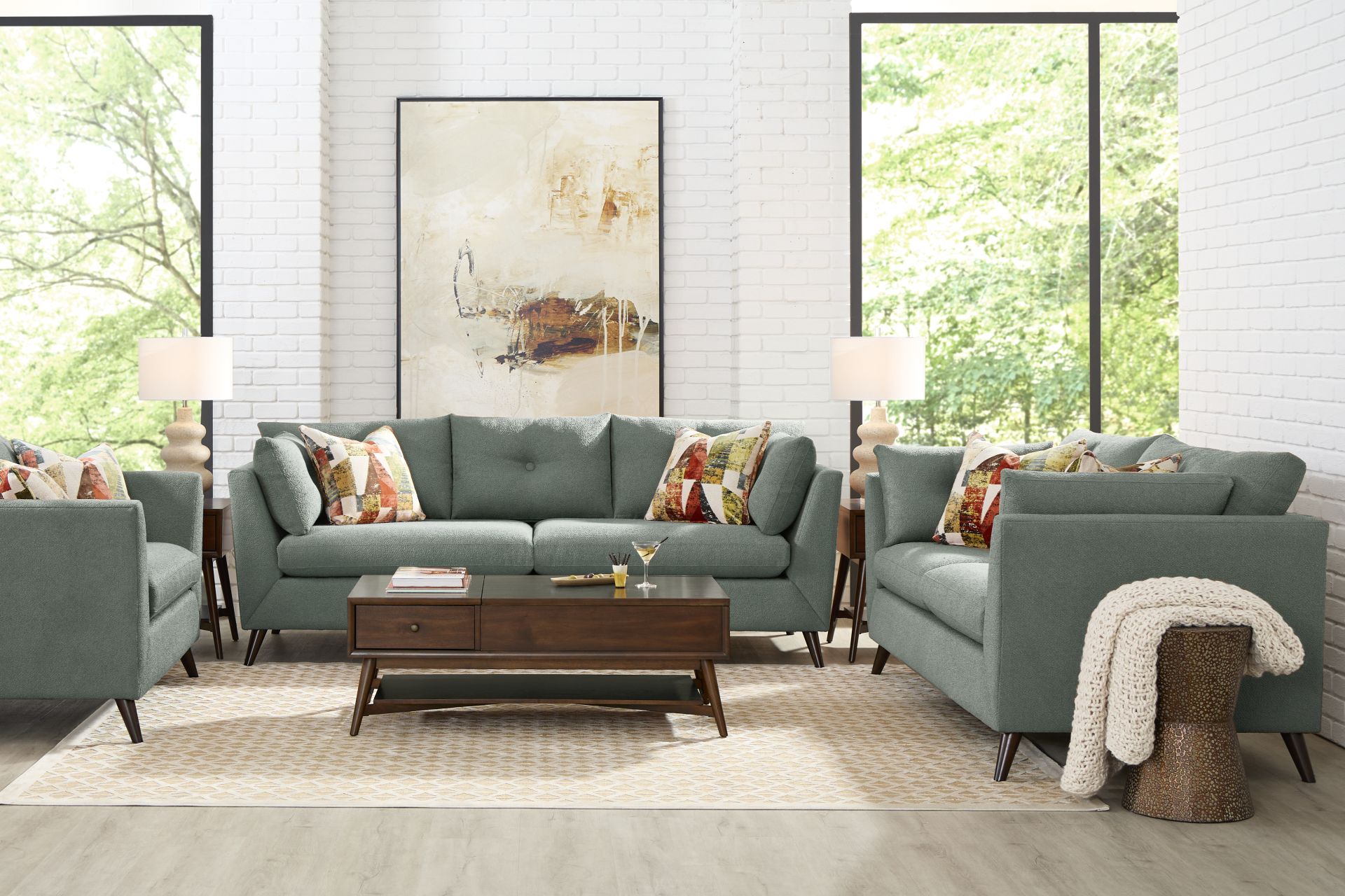 Copenhagen Lagoon 2 Pc Living Room - Image 1