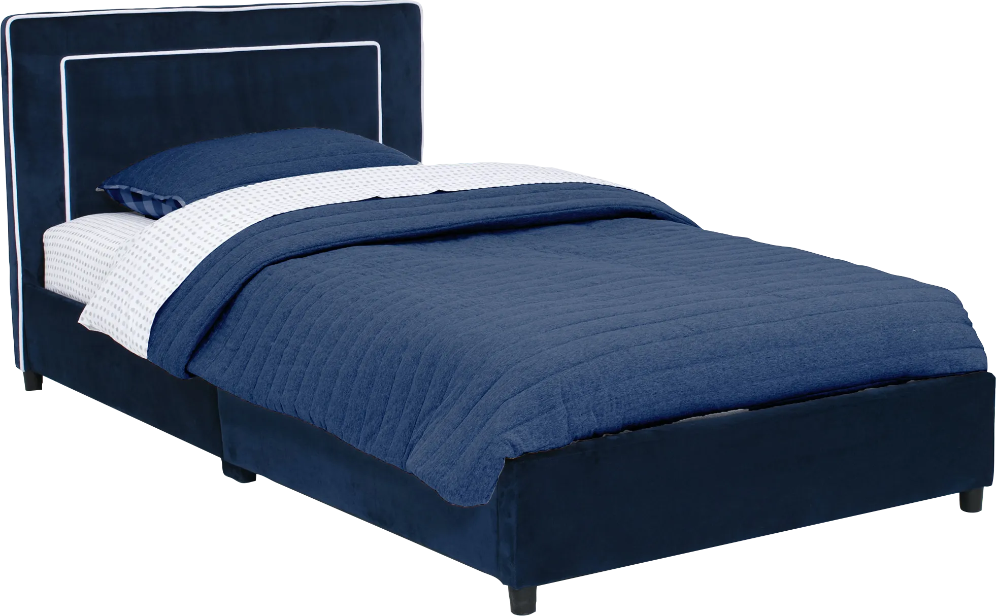 Kids Suaba Navy Twin Bed - Thumbnail - Image 1