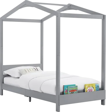 Kids Geoga Gray Twin Bed