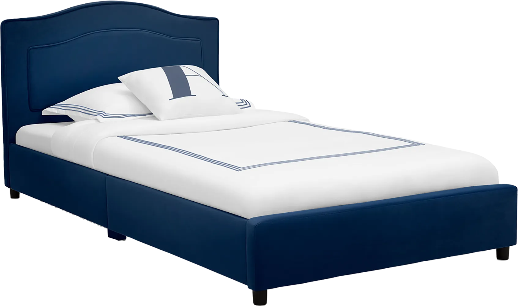 Kids Mebrie Navy Twin Bed - Thumbnail - Image 1
