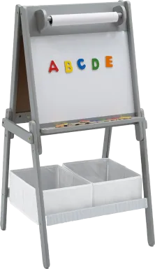 Kids Moseo Gray Easel with Storage