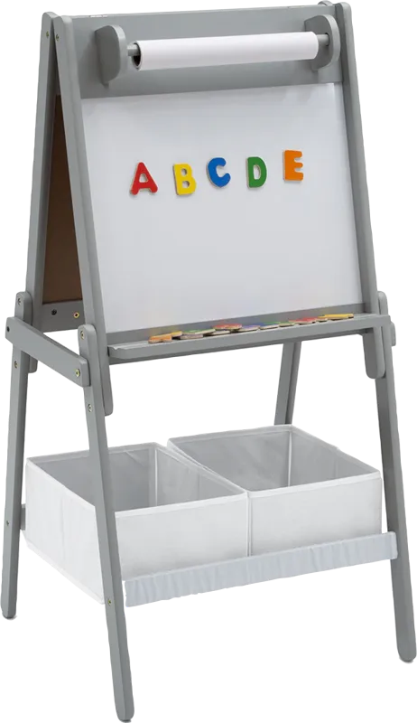 Kids Moseo Gray Easel with Storage