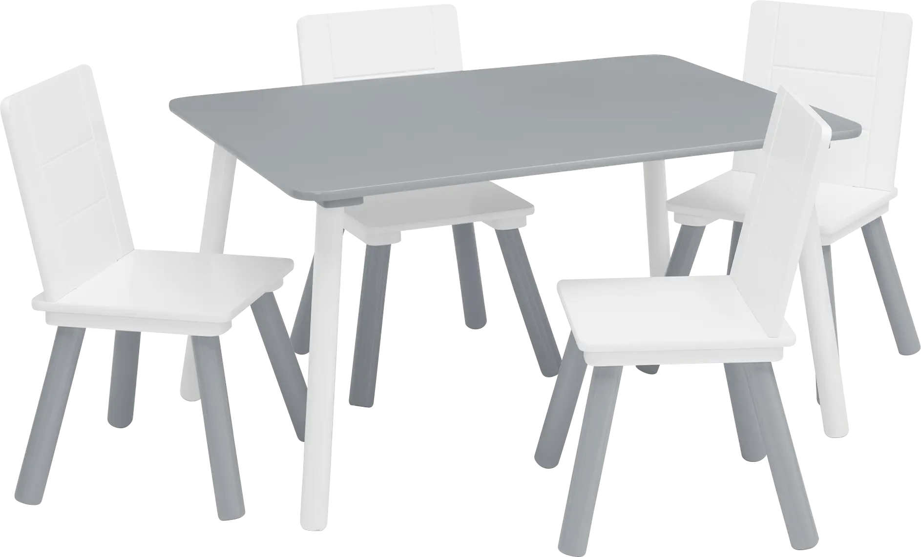 Kids Mellei Gray/White Table Set