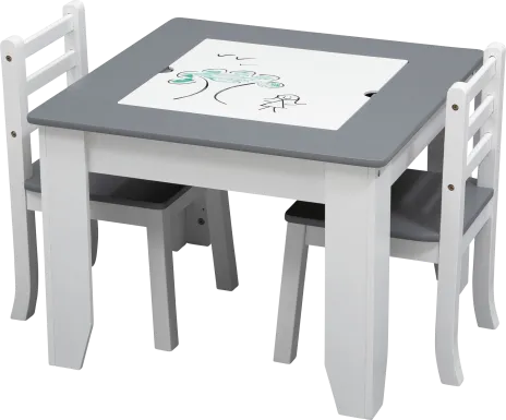 Kids Sinaru Gray/White Table Set